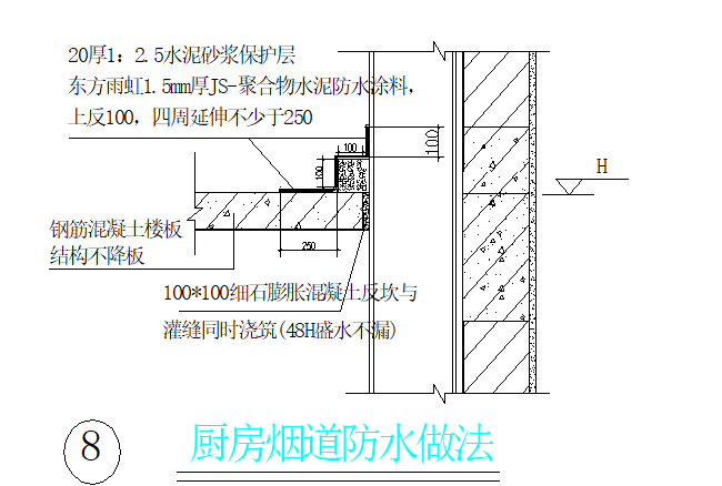 [广东]30层高层框架双筒结构公寓楼防水施工方案（34页，系列）_4
