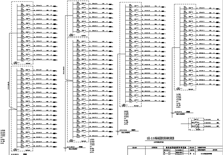 某展览中心全套电气图纸-B区-8.0米标高层固定展位配电系统图