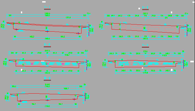 20座后张预应力现浇箱梁匝道互通桥梁设计推荐方案及比较方案图纸（CAD）-现浇箱梁一般构造图(第一联左)