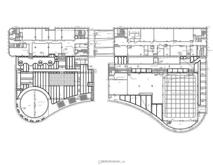 [浙江]某科技大厦屋顶花园景观设计施工图-植载总平面图