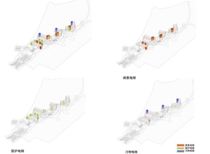 [安徽]安庆岳西县莲云综合康复养老医院规划设计方案文本-流线展示