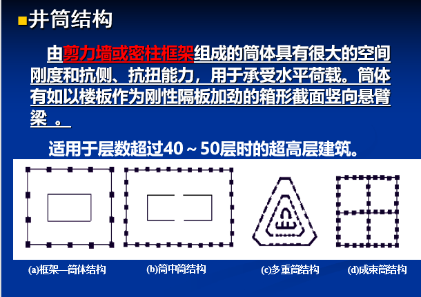 建筑结构与构造（ppt，402页）-井筒结构