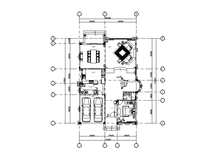 别墅CAD施工图加实景资料下载-美式古典别墅设计CAD施工图(含实景图)