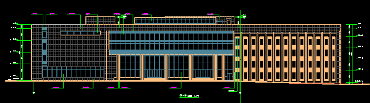 东北某知名大学图书馆建筑CAD图纸