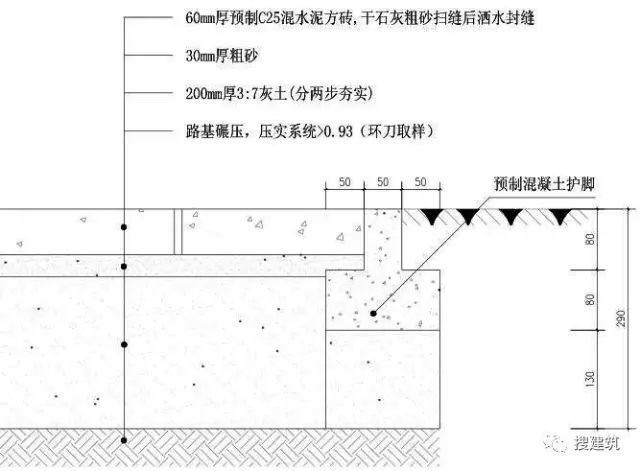 [分享]万科住宅区的道路设计，标准和施工做法！！_31