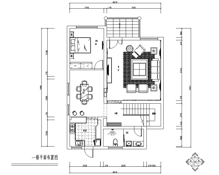 餐厅空间型装修效果图资料下载-金源三层经济型别墅室内装修图（附效果图）