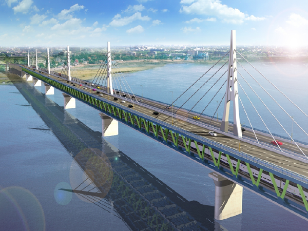 公铁两用桥施工组织资料下载-[郑州]公铁两用桥主桥工程建造施工新技术