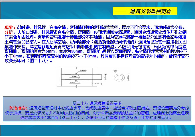 人防工程监理培训与交流PPT（210页）-通风安装监控要点