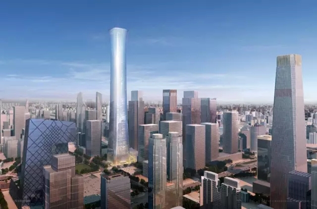 北京中国尊设计方案文本资料下载-中国尊创造23项记录，BIM技术功不可没