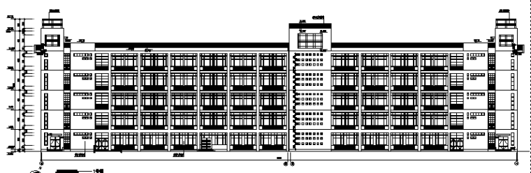 中学欧式教学楼建筑施工图资料下载-某技术学院教学楼施工图