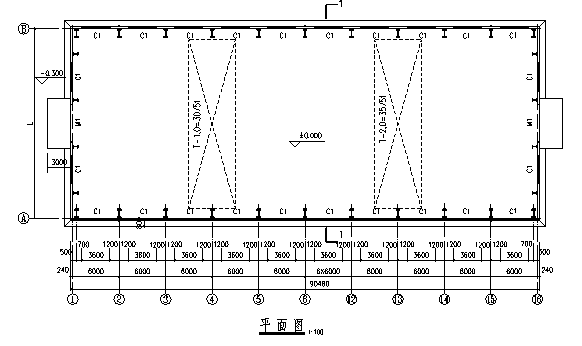 30米跨度梯形钢屋架设计资料下载-厂房普通梯形钢屋架设计（word，15页）