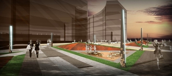 [广西]城市中心繁华商业广场景观设计方案（著名景观设计公司）-城市中心繁华商业广场景观效果图
