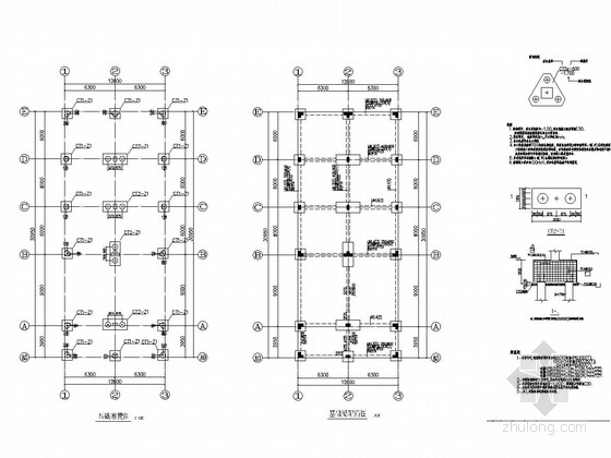 水泵房结构设计图资料下载-水果深加工厂消防水泵房结构施工图