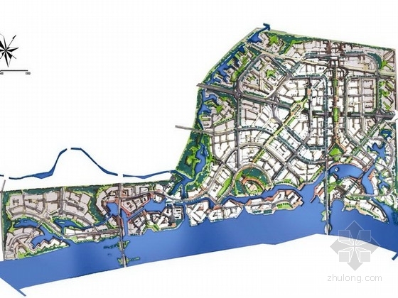 城市总体景观总平面图资料下载-[吉林]综合国际化城市总体景观规划设计方案