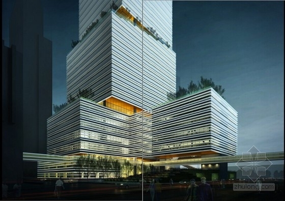 总部办公景观方案资料下载-[深圳]215米现代风格办公总部建筑设计方案文本