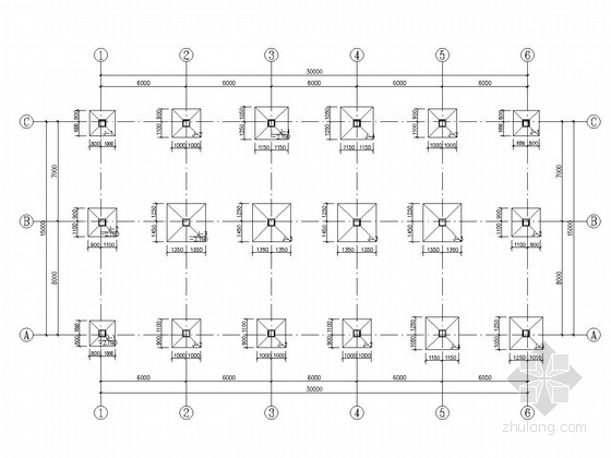 某二层钢结构办公楼施工图资料下载-[安徽]地上二层框架结构办公楼结构施工图