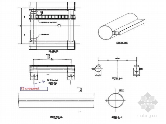 [国外]大型组合钢箱梁结构摩天轮结构施工图（国外设计 全英文图纸）-Rim Drawings 1203-02 