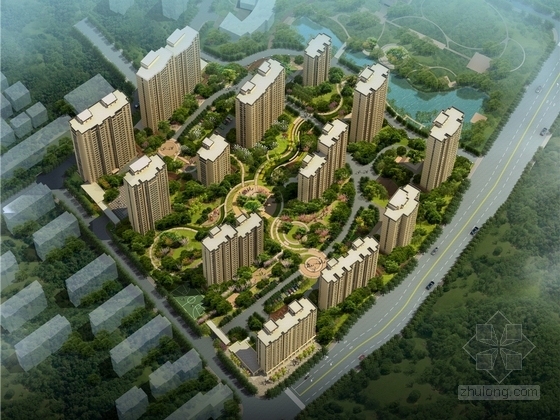 依山傍水的白色建筑资料下载-[杭州]依山傍水生态宜居型小镇景观设计方案