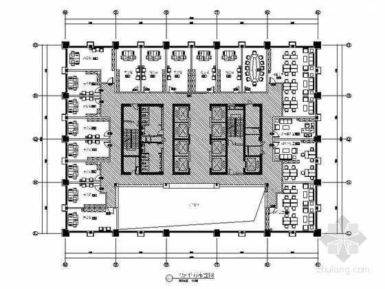 高档办公空间施工设计图资料下载-[宁波]城市新中心商务区高档办公楼施工图