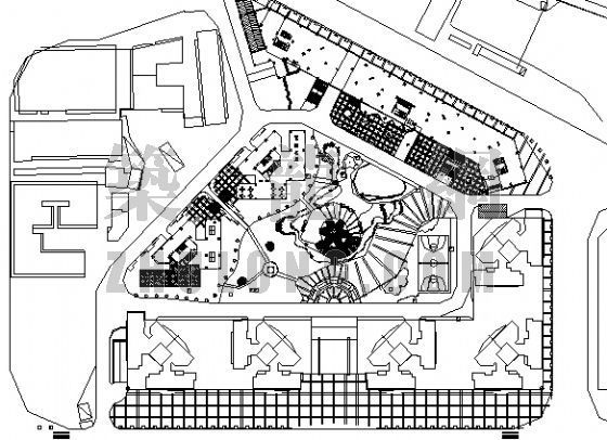 海南小区园林施工图资料下载-某明珠花园小区景观园林施工图（二）