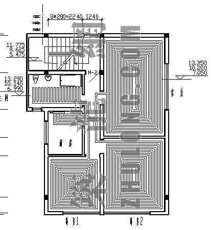 地板敷设采暖施工方案资料下载-某五层住宅楼地板辐射采暖设计图