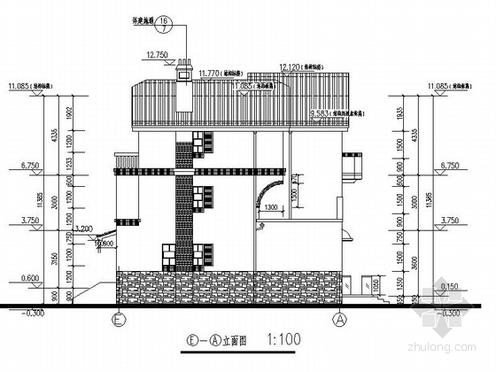 [合集]4套两层别墅及三层别墅建筑施工图(多户型）-4套两层别墅及三层别墅建筑施工图(多户型）