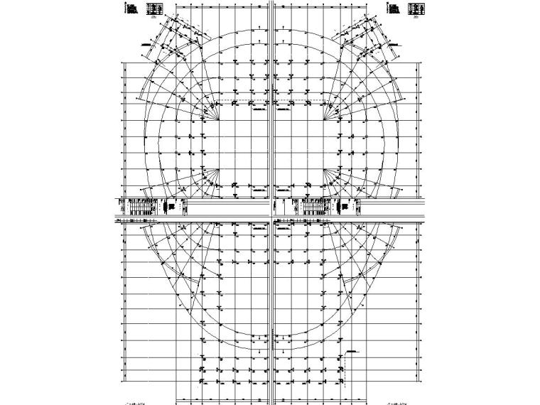 吉林三层框架+钢屋盖体育馆结构施工图-2.jpg