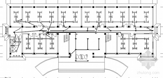 四层办公楼设计CAD资料下载-某四层办公楼电气图纸