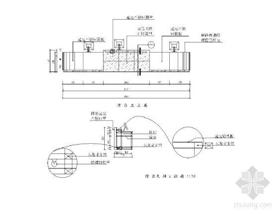 家电展示厅施工图资料下载-展示厅前台详图