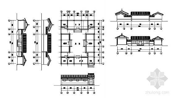 某四合院建筑方案图-3