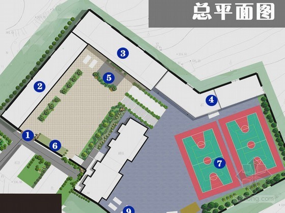 校园景观规划CAD资料下载-[重庆]校园景观规划设计方案