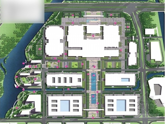 展览中心规划cad资料下载-[宁波]高品质景观展览中心规划设计方案
