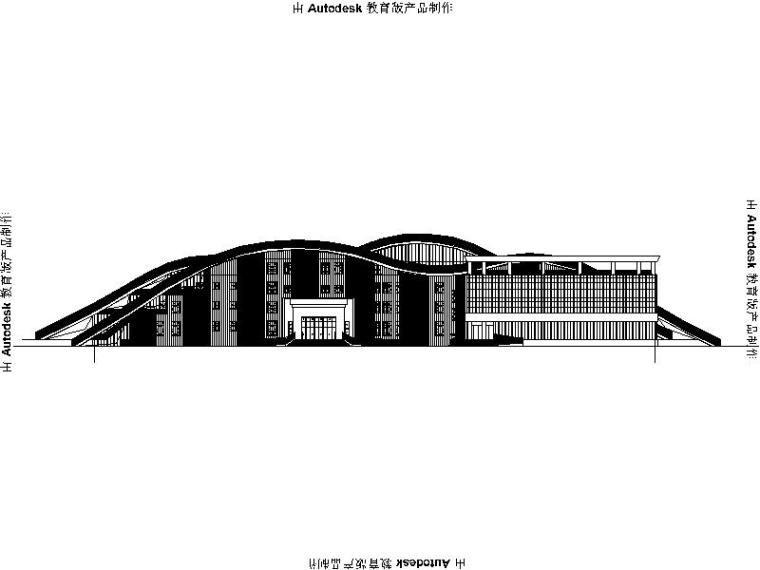 体育建筑施工图纸资料下载-[吉林]现代风格体育健身中心建筑施工图