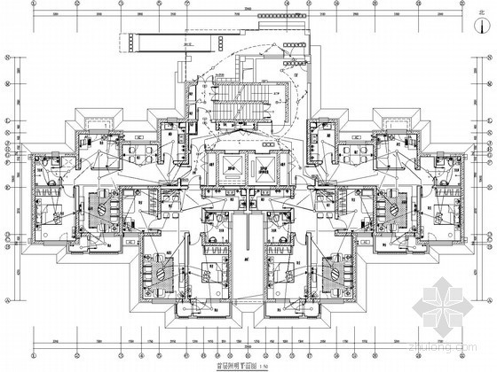 24米跨度门式钢架施工图资料下载-[天津]24层单元式高层住宅电气施工图