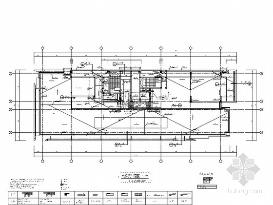 [上海]城市核心区地块高层商业建筑设计施工图（知名设计院 立面设计新颖）-城市核心区地块高层商业建筑平面图