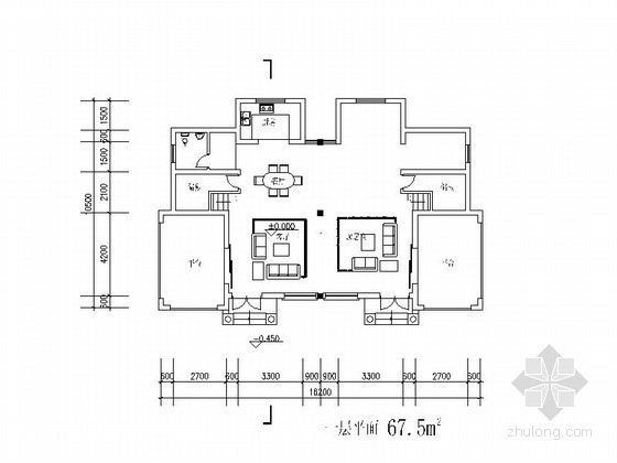 三套三层双拼别墅建筑方案图（180平方米）- 