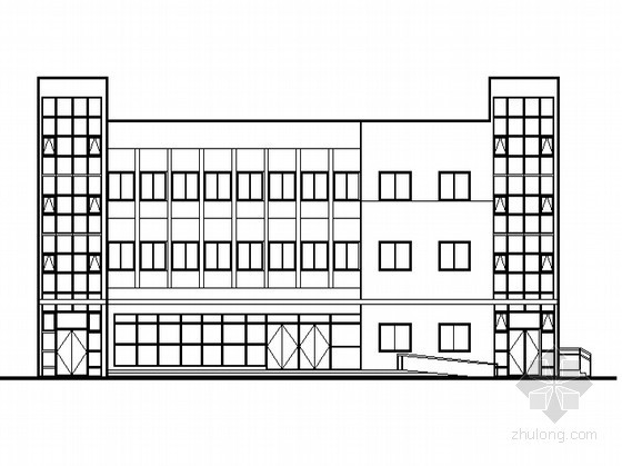 三层医院建筑图纸资料下载-[自贡市贡井区]某三层医院建筑施工图