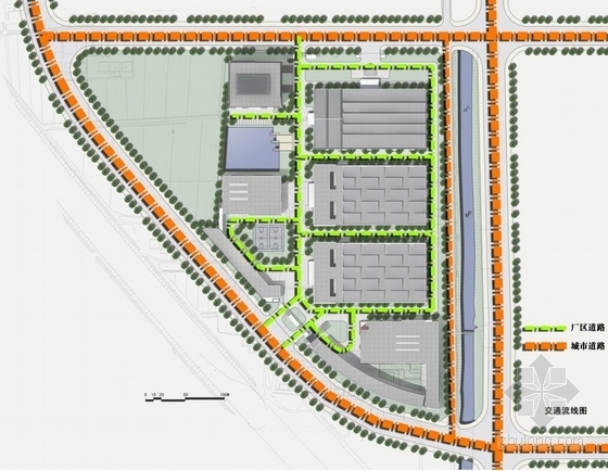 [江苏]方形天窗屋面办公楼规划建筑设计方案文本（含CAD）-方形天窗屋面办公楼规划建筑分析图