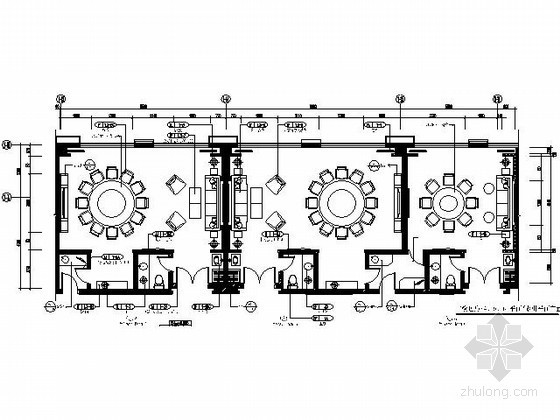 中餐豪华包房平面图资料下载-[成都]五星酒店中餐包房施工图