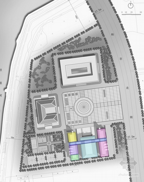 [山东]3层文化活动中心建筑方案文本-文化中心分析图