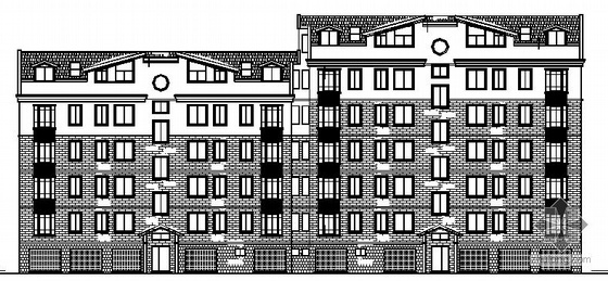 5层住宅设计方案资料下载-某五层住宅楼设计方案图