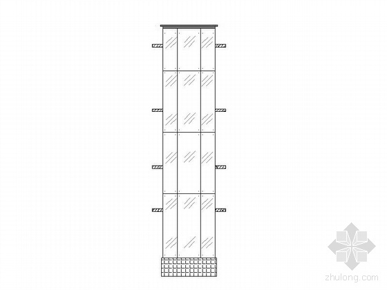 观光电梯玻璃雨棚资料下载-无机房观光电梯工程方案图