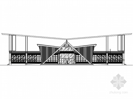 吉州窑博物馆效果图资料下载-某二层博物馆建筑设计方案图（含效果图）