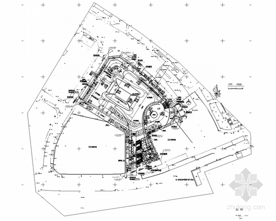 [重庆]某148米超高层企业办公楼建筑施工图（含效果图）-综合管线分析图