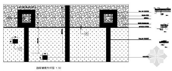 园路铺装大样图3-4