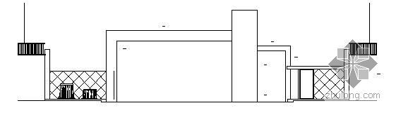 大门门卫建筑资料下载-某小区大门和门卫施工详图
