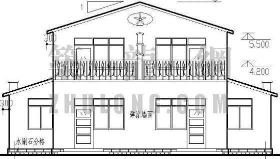 某村镇小别墅建筑施工图