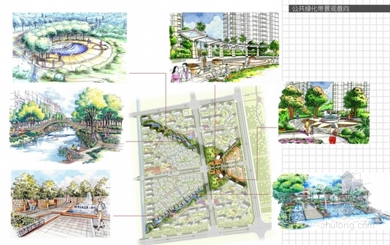 [江苏]公园型住宅小区景观规划设计-景观意向