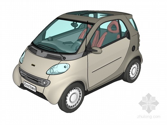 法国北部迷人小阁楼资料下载-双人小汽车SketchUp模型下载