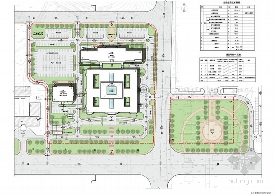 [大连]新建古典风格附属医院建筑设计方案文本（含教学楼）-新建古典风格附属医院建筑平面图